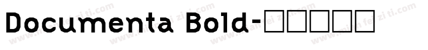 Documenta Bold字体转换